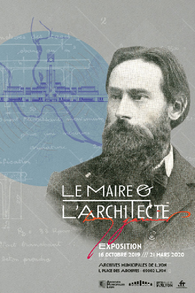 Affiche de l'exposition "Le Maire et l'Architecte"